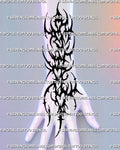 Cybersigilism heart tattoo flowing from the back of the hand through the wrist into the lower forearm with stacked blackwork hearts and sharp neotribal forms