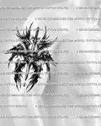 Dark angel tattoo stencil shown on mens arm placement, with seraphim wings, central eye, and vertical sword detail.
