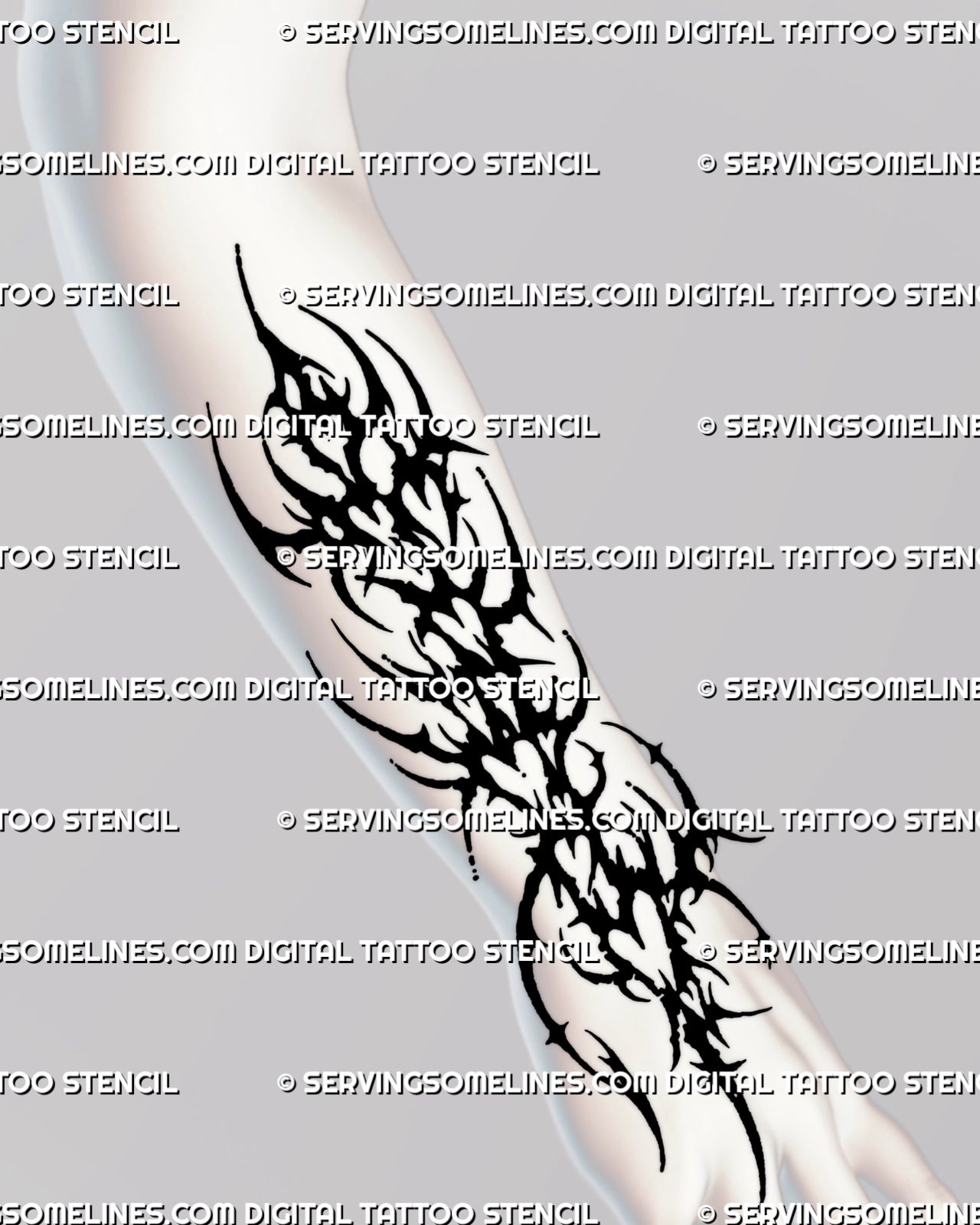 Dark blackwork heart tattoo extending from the hand through the wrist into the forearm with linked heart shapes, gothic cybersigilism details, and aggressive neotribal linework