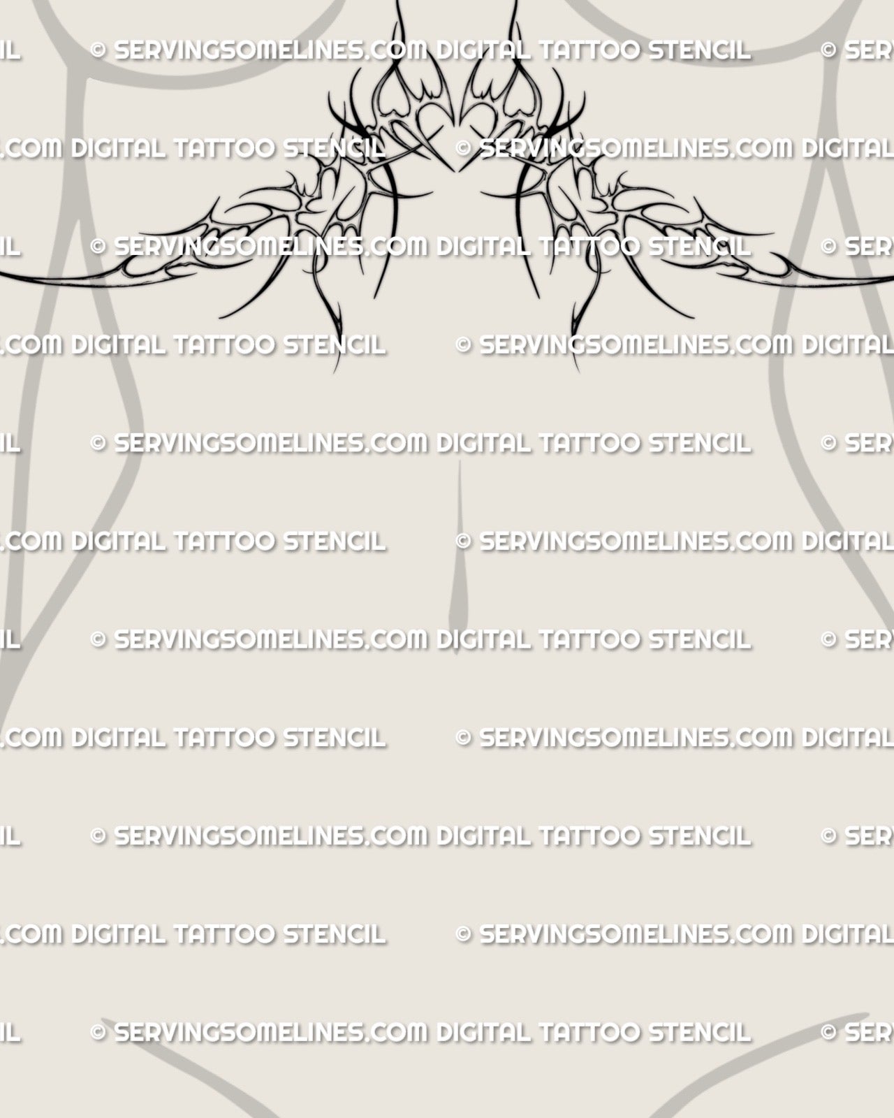 womens underboob tattoo mockup with ornamental heart stencil sized to flatter chest center offering modern feminine underbust tattoo idea