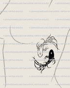 Gothic koi fish tattoo along the side ribs; vertical placement emphasizes breath and curve, turning the koi into a protective torso totem.