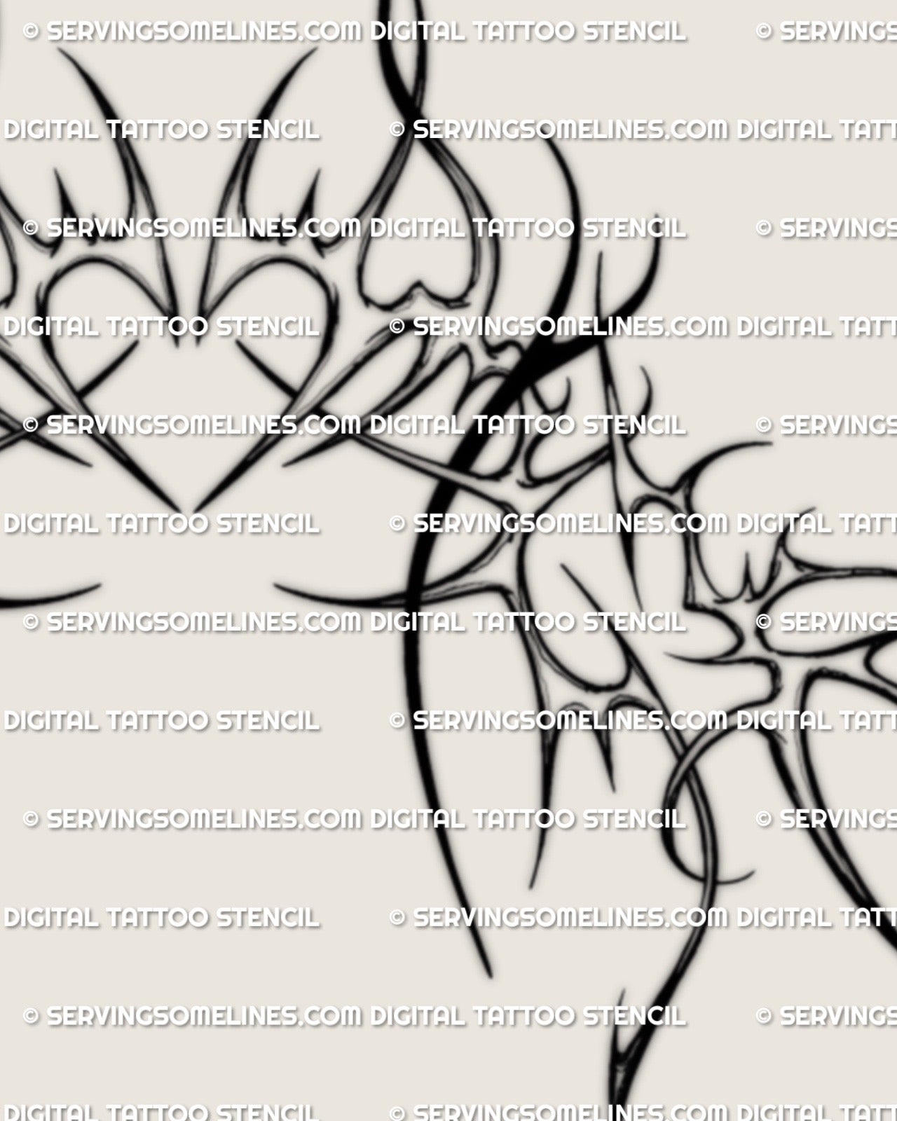 detailed view of heart underbust tattoo design showing fine line ornamental curves for flattering feminine chest and rib tattoo placement