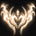 ServingSomeLines logo displayed on dark background, cybersigilism and neotribal style emblem with glowing heart-like pattern 