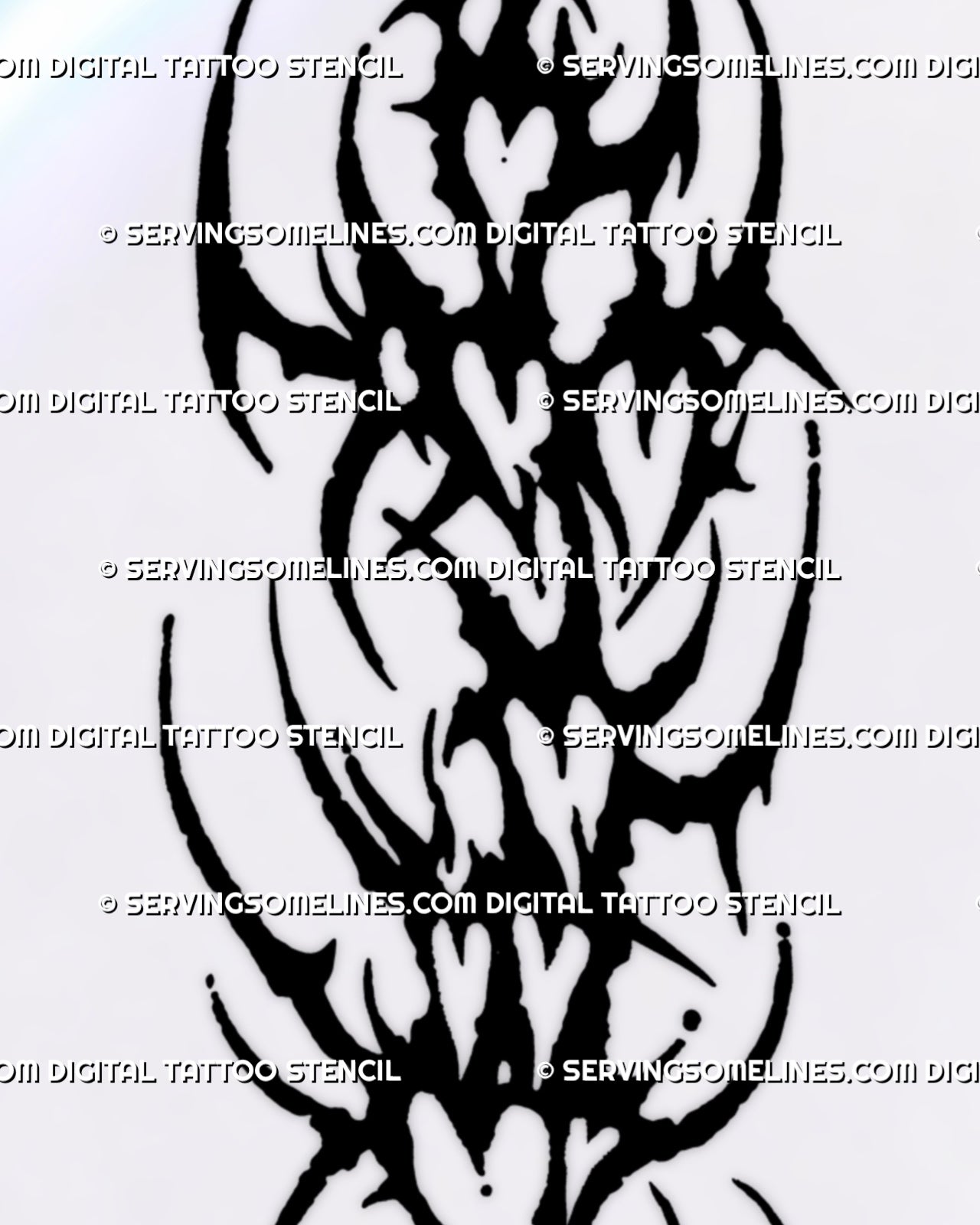 Close-up of spiky cybersigilism heart tattoo details with distorted blackwork hearts, sharp hooks, negative-space openings, curved points, and small star accents