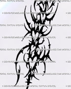 Stacked neotribal heart tattoo stencil with distorted heart shapes, heart-shaped negative space, curved spikes, pointed hooks, and dark cybersigilism blackwork