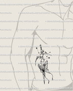 Cybersigilism zodiac dagger tattoo placed on man’s side stomach, Aquarius constellation sword symbolizing freedom. 