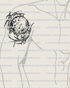 Cyber sigil full moon tattoo template download shown on mens upper arm placement preview, full moon emblem with printable files.
