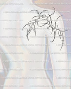 Cyber sigilism shoulder tattoo wrapping across back shoulder, neotribal geometry with Y2K symmetry and clean ornamental flow.