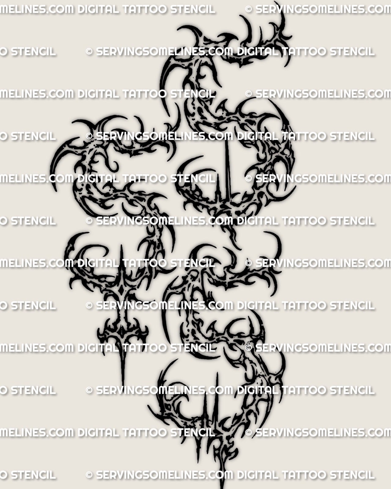 Angel number 555 tattoo download stencil, cybersigilism number tattoo design with sharp linework