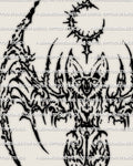 Cybersigilism bat tattoo stencil design, bold bat wings with cyber sigil linework, digital download files PNG JPG PDF.