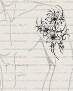 Cybersigilism floral outer upper arm tattoo shown on men’s arm placement with a compact clustered layout and sharp floral framing