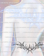 Cybersigilism star lower waist tattoo shown on lower waist placement with a centered star and balanced tramp stamp layout