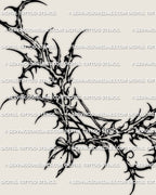 Lace corset lower back tattoo stencil design shown as a full layout with a corset center, lace-up detail, and waist-fit silhouette.