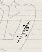 Leo constellation sword tattoo on woman’s arm placement, cyber-tribal zodiac design with celestial star cluster and sharp ornamental flow.